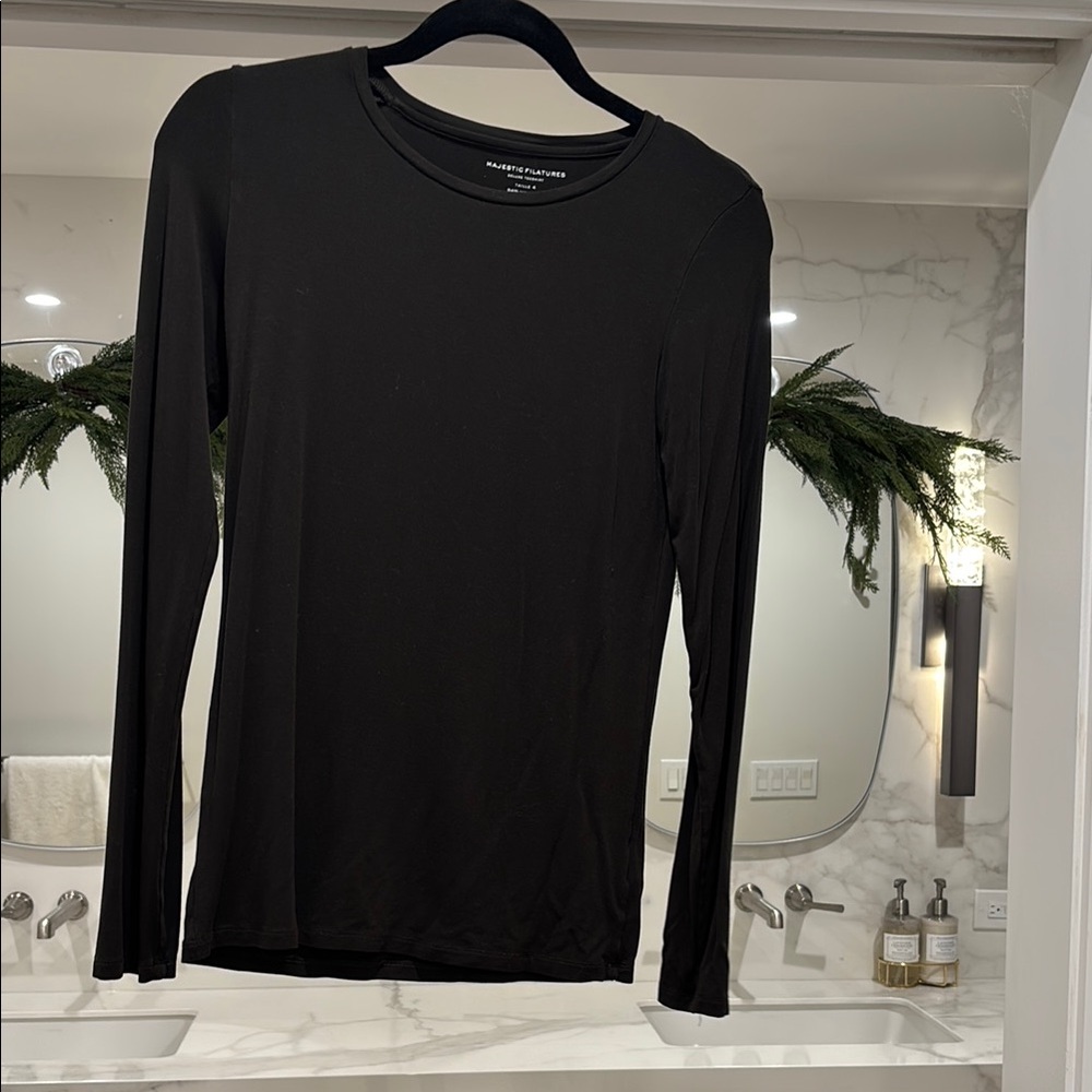 Classic Dark Brown Long Sleeve Top-So Soft!